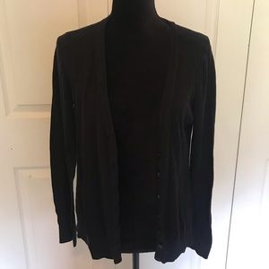 Women's Large Forever 21 Simple Black Cardigan